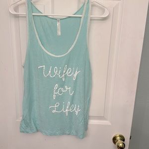 “Wifey for Lifey” sleep tank